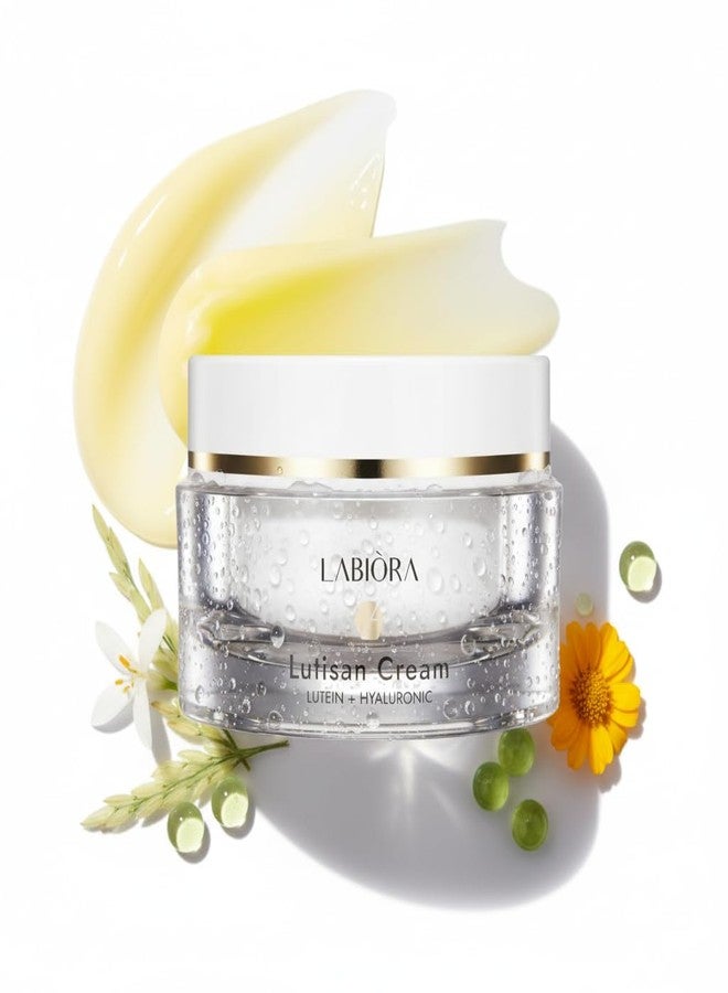 Labiora Lutisan Facial Moisturizer - Lutein, Niacinamide & Natural Extracts Daily Cream for Face with Soothing & Cooling Care with Hydration, and Gentle Skin Support K-Beauty (1.69 fl. oz/50ml) - Image 1
